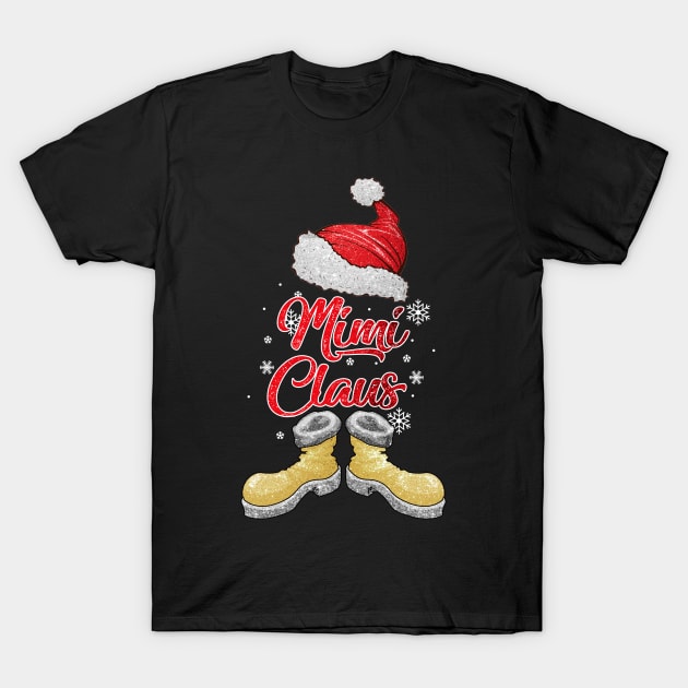 Santa Mimi Claus Merry Christmas Matching Family Group T-Shirt by Terryeare